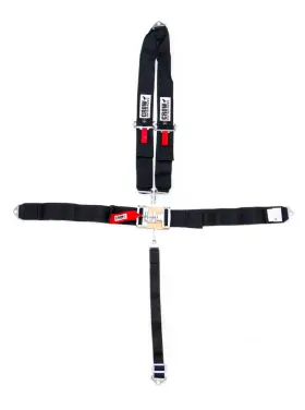 11084a Crow Safety 5-pt Harness Big Latch Black Bolt In V Type