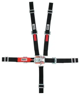 Sfi16.2 Crow Safety Gear 11184 For 5 Point L&l 2in Lap Belt Pull Down Black