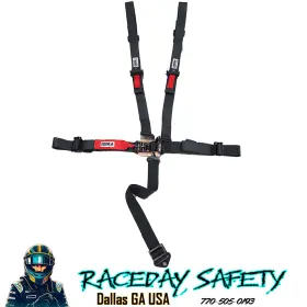 11184d-b Crow Safety Gear Junior 5 Point Latch And Link Racing Seat Belts Black Sfi 16.1 June 2027