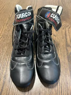 Ci-ans5 Cuircon Sfi-5 Auto Racing Shoes Nomex Lightweight Suede Rally Boots Size 9