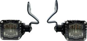 Custom Dynamics Sd-23rg-ft-aw Front Turn Signals - Shark Demon Led Amber/white Smoke