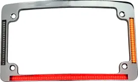 Tf05-23-c Custom Dynamics Fits License Plate Frame - Led Chrome