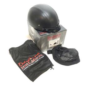 Daytona D3-a-xl New Helmets Xl D.o.t. Skull Cap - Leather Covered