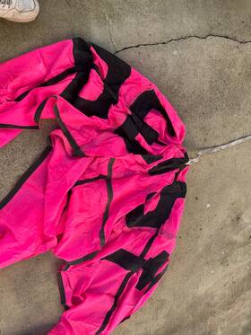Deist 24536 Drag Chute Rare Pink Vintage Original Racing Parachute 14ft