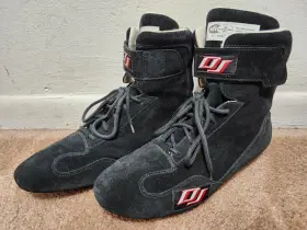050110 Dj Safety Racing High Top Lace-up Driving Shoes Boots Sfi 3.3 / 5 Size 11
