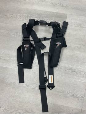 Dragonfire Racing 14-0044/521357 4-point Harness - 3 Inch Buckle Black Latch