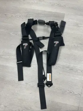 14-0044 Dragonfire Racing 14-0044/521357 4-point Harness - 3 Inch Buckle Black Latch