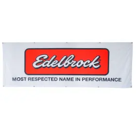 0371 Edelbrock Fabric Mesh Banner 3 Foot By 8 Ideal For Mancave/shop/garage 0371 Edelbrock Fabric Mesh Banner 3 Foot By 8 Ideal For Mancave/shop/garage