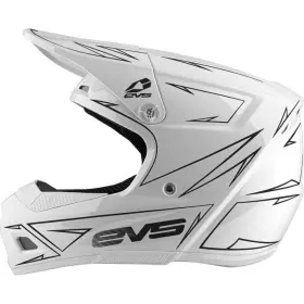 He21t3p-wh-m Evs Youth T3 Helmet - Pinner White Medium