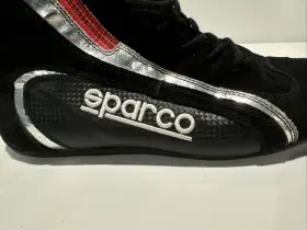 00124741nr Fia Sparco Formula Adp Nero Racing Shoes Carbon Fiber Look Size 41 Us8.5