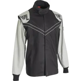 2141-blk-xl Finish Line Double-layer Sfi-5 Racing Suit Jacket Black Xl