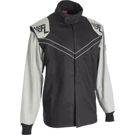 2141-gry-xxl Finish Line Double-layer Sfi-5 Racing Suit Jacket Grey Xxl
