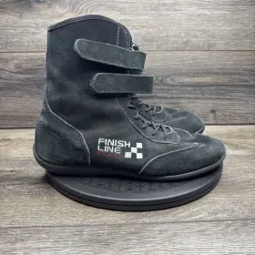 4000-10 Finish Line Finishline Racing Shoes High Top Leather Sfi 3.3/5 Rated Size 10