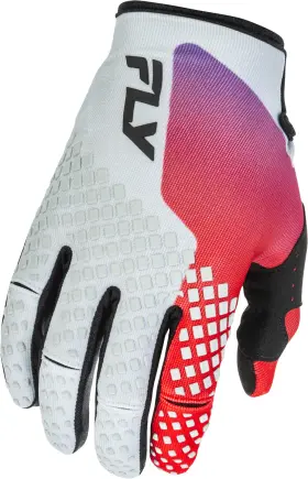379-413ys Fly Racing Youth Kinetic Gloves Grey Red Purple Black - Part Fits 379-413ys Fly Racing Youth Kinetic Gloves Grey Red Purple Black - Part Fits