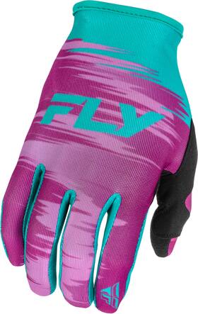 Fly Racing 379-612s Womens Lite Gloves Pink/turquoise Smsm
