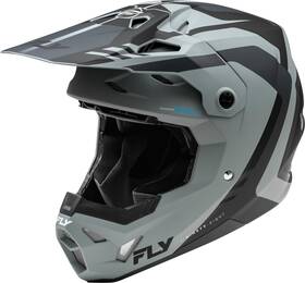 Fly Racing 73-0035yl Yth Formula Cp Krypton Helmet Matte Grey/black Yl