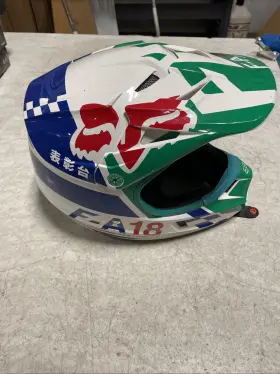 20291-004-l Fox Racing F-a18 Full Face Helmet Dot Ece R22-05 Size Yl