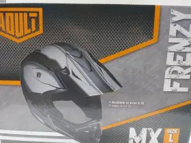 Fuel Helmets 195925166839 Adult Frenzy Off Road Helmet Blk/gry Lge