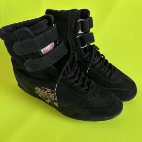 11118 G-force Racing Gear Mens Size 11 Driving Shoes Black Sfi Spec 3.3/5