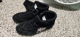 11664 G Force Auto Racing Shoes Black Size 9.5 Fits Up To 10