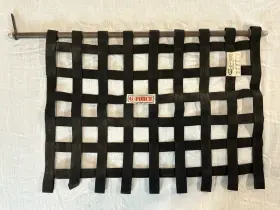 1234a1234 G Force Race Car Window Net Ribbon Black Expired Collectible With Some Hardware