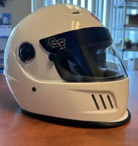 13010medbk G-force Rift Racing Helmet Full Face Ca1073-20 White Xl