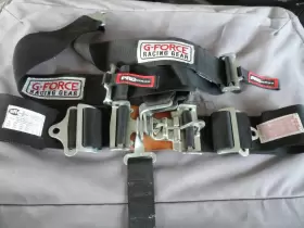 160408 G-force 5 Point Harness Latch And Link Sfi 16.1 - Expired V Type Black
