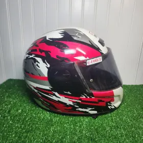 315156 G Force G-force Racing Gear Helmet Size Small White Red Black Silver Snell M2000 Dot