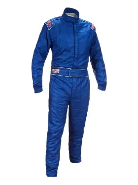 35451lrgbu G-force G-limit 1-piece Driving Suit Large Blue Sfi 3.2a/5