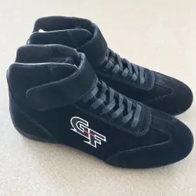 40235090bk G-force Racing Gear Shoes G35 Boots Mens Size 9 Black Suede Sfi 3.3/5
