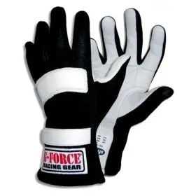 4101cmdbk G-force Gf5 Racing Gloves Child Medium Black