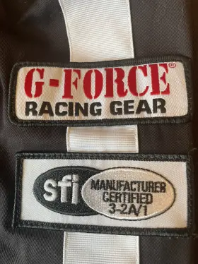4372lrgbk G Force Gf 105 Black Large Single Layer Racing 3-2a/1 With Gloves