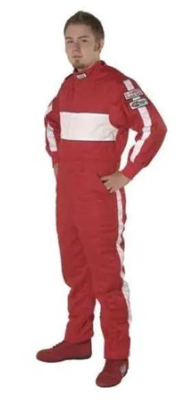 4380smlrd G-force Gf 505 Red Small Triple Layer Racing Suit