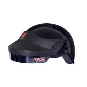 4414medbk G-force Helmet - Gf Crew Open Face Black Medium Each