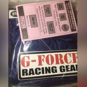 G-force 454smlbu G-force Racing Gear Gf545 Multi Layer Suit Pants Blue Adult Small New