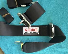 G Force 5000bk Latch And Link Individual Shoulder Harness Webbing Kits 5-point