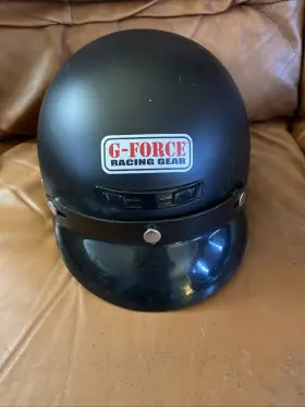 Helmet..6508smlbk G-force 6508smlbk 55-56cm Black Small Cruiser Helmet.. New No Box