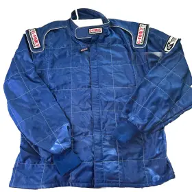 Sfi-5 G-force Gf545 Racing Gear Mens Jacket Size Large - Race Car Blue