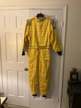 Mat4545medyel G-force Multilayered Auto Racing Suit Gf-545 Yellow Size M