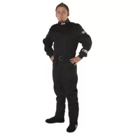 4125xxlbk G-force Racing Driving Suit One-piece Single Layer Pyrovatex 2x-lg Black Top