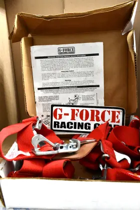 Gf-117l G-force Racing Gear Harness Red 031501 With Box And Instructions Sticker