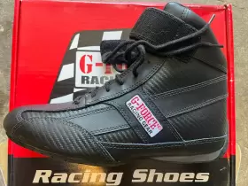 0236105bk G-gorce G-force Racing Gear Mid Top Boots Gf236 Size 10.5 Sfi 3.3/5 Rating New