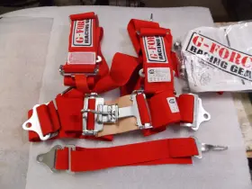 5pt-red Gforce New G-force Red 5-point 3 Inch Seat Belts Out Of Date