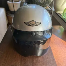 Harley Davidson 267273204276 2003 100th Anniversary Silver Riding Helmet Medium