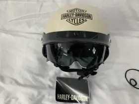 98121-23vx Harley-davidson 98121-23vx/000l L-harley Busby Ultra-light Sun Shield J03 1/2 Helmet