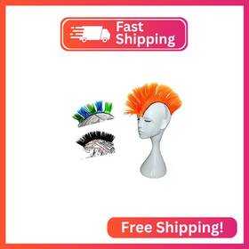 Hhongjm Hh-mok-ay05 Helmet Hawks Motorcycle Mohawk Synthetic Wigs For Bicycle/almost