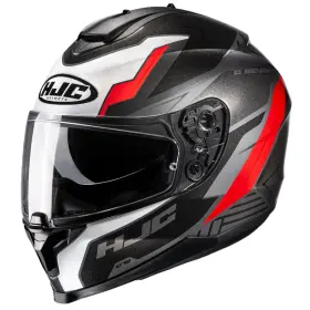0877-1401-03 Hjc C70 Silon Helmet Red Mc-1 X-small Black