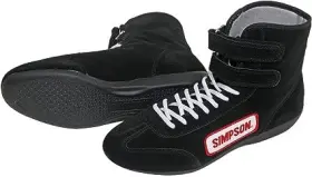 28700bk Holley - Simpson Safety Size 7 Black High-top Driving Shoes P/n