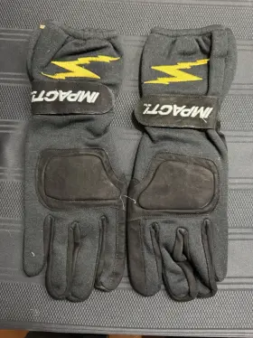 31000307 Impact Race Gloves G1 Nomex Black Racing Iso Certified Xl New