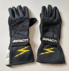 34000411 Impact New Racing Gloves G4 Nomex Double Layer Black Sfi 3.3/5 Size Xl